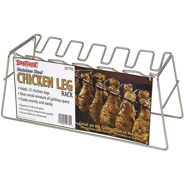 Bayou Classic 0 Chicken Leg Rack, Stainless Steel 770